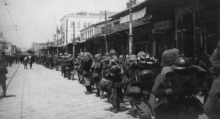 Φωτογραφία από την απόβαση των συμμαχικών δυνάμεων το 1916