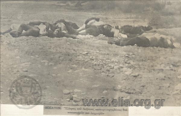 Έλληνες του Δοξάτου, κατακρεουργηθέντες δια κοντακισμών και λογχισμών από βούλγαρους στρατιώτες │ Photo by www.elia.org.gr